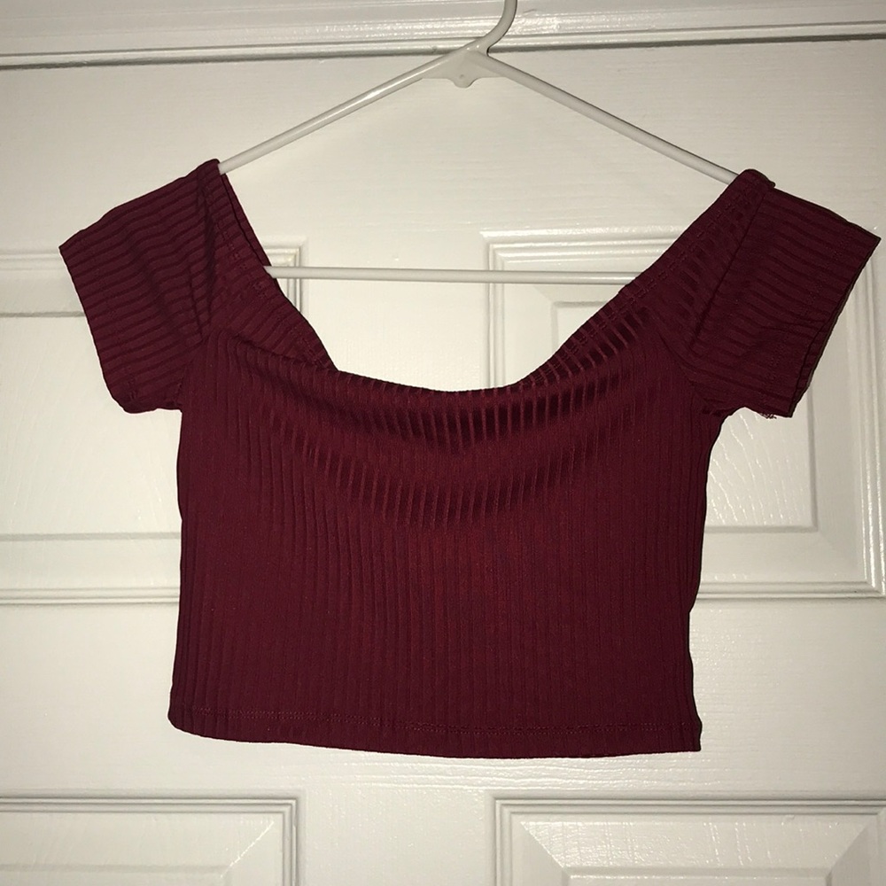 Red crop top